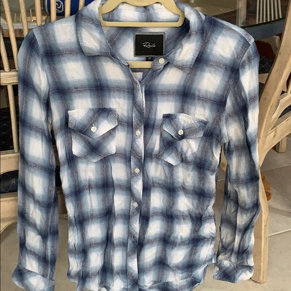 Rails blue plaid button down - Picture 1 of 4